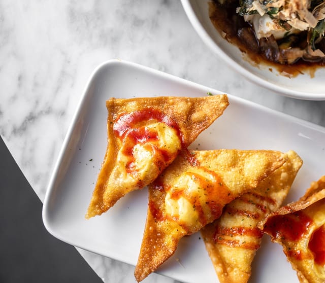 Vegetarian Fried Wontons.