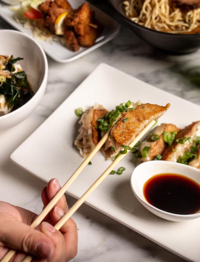 Shrimp Gyoza.